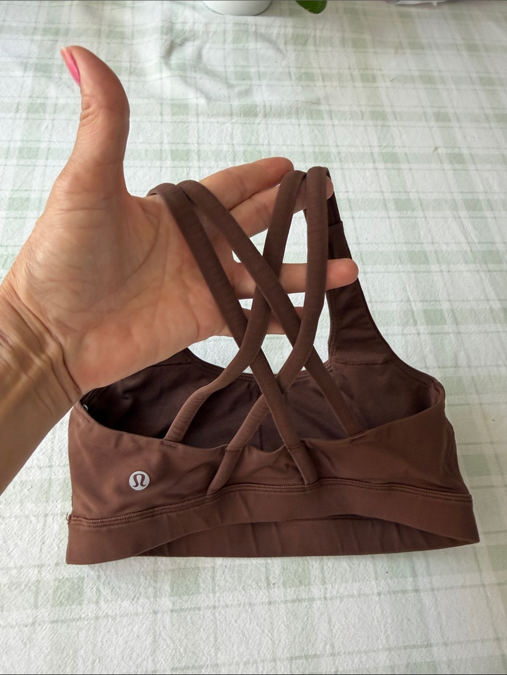 Lululemon Brown Cross-Back Sports Bra - Women - Picture 5 of 6